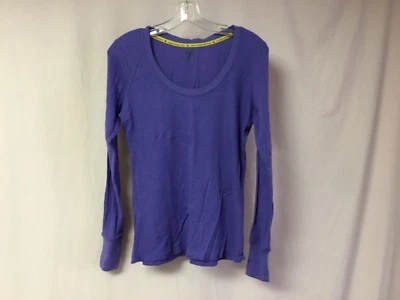 NWOT Women’s Hue Sleepwear L/S Pajama Top Shirt Size Small Blue Iris #1475P - Image 1 of 2