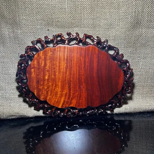 Ovan wooden stand with Padauk, Handcrafted Display Stand, fragrant wood, size 12 - Picture 1 of 10