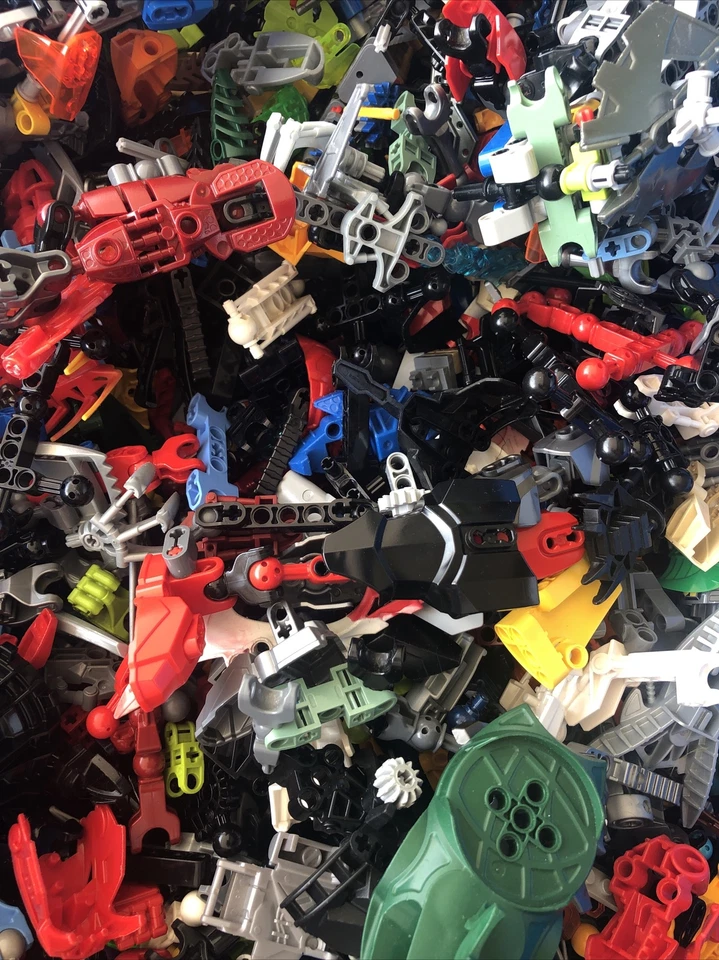 💥LEGO BIONICLE Hero Factory Bulk Lot 1 lb Pound RANDOM Parts Pieces Masks MOCs - Image 1 of 1