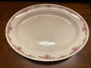 Vintage Alfred Meakin England 12-1/4 Inch Platter Pink Dogwood Cottagecore - Picture 1 of 11