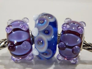 TROLLBEADS Purple Caterpillar BEAD #1 RARO 2018 GLB EVENT BEAD (UNA CUENTA) ¡NUEVO! - Imagen 1 de 18