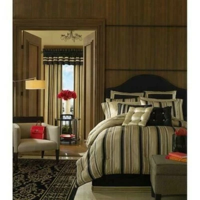 Croscill Avalon Luxury 12 PCS (4PC Queen Sheet set, 4 panels & 4 tiebacks) - Image 1 of 4