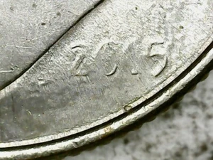 2015 P Roosevelt Dime Strike Thru & Die Chip Errors - Picture 1 of 10