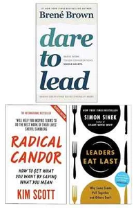 Dare to Lead, Radical Candor & Leaders Eat Last 3 Books Collection Set NEW - Picture 1 of 3