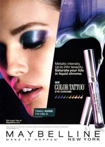 2016 Maybelline Emily Make-up 1-seitige MAGAZINANZEIGE - Bild 1 von 1