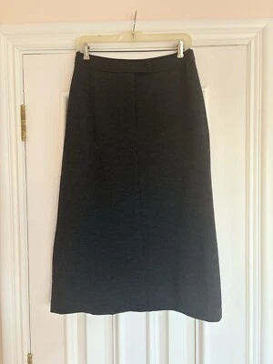 VINTAGE ESPRIT SIZE 8 WOMENS CHARCOAL WOOL PENCIL SKIRT ICONIC! - Image 1 of 4