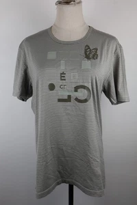 Gf Ferre 'Jersey Cotton Woman Size 2XL Woman Casual Vintage T-Shirt Top Striped - Picture 1 of 10