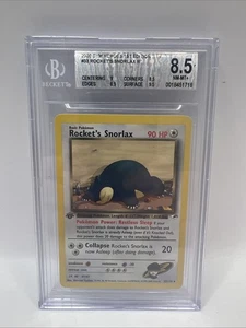 2000 Pokemon Gym Heroes 1st Edition Rocket's Snorlax #33/132 Beckett 8.5 NM-MT+ - Bild 1 von 13