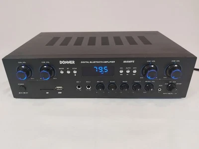 Donner MAMP5 Bluetooth 4Channel HiFi Power AmplifierReceiver Audio Amp 440W - Image 1 of 4