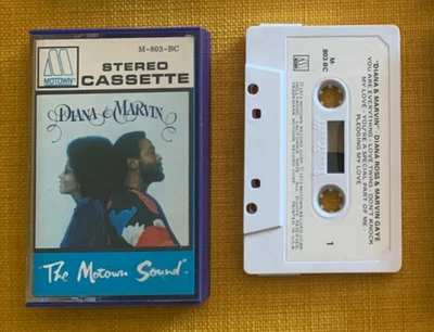 DIANA ROSS & MARVIN GAYE *Motown* Early Rare Paper Labels M-803-BC Cassette Tape - Image 1 of 3