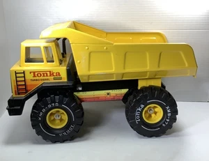Vintage 80s Tonka Turbo Diesel Dump Truck XMB-975 Pressed Steel 1980s USA Made - Picture 1 of 11