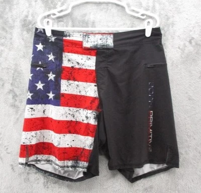 Born Primitive Board Shorts Mens 32 USA Flag Athletic Swim Trunks Zipper Pockets - Image 1 of 4
