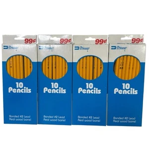 Penway Pencils (4) 10 packs Bonded Lead No. 2 Real Wood Barrel Vintage NOS - Picture 1 of 6