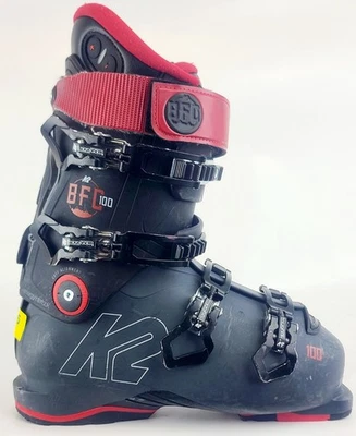 Used $700 Men's K2 BFC 100 Heated Ski Boots Black/Red Most Sizes - Image 1 of 4