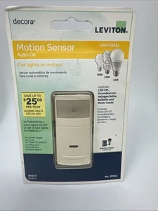 Leviton Decora IPS02 Sensore di Movimento Auto-On Interruttore Elettrico LED CFL Bianco - Foto 1 di 3
