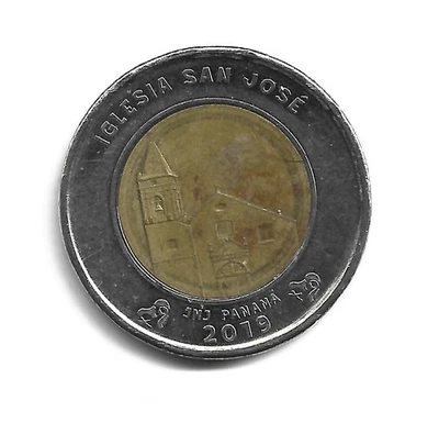 World Coins - Panama 1 Balboa 2019 Coin KM# 165 San Jose Church; Lot-2 - Image 1 of 3
