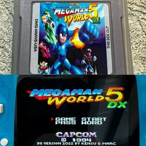 🔥 Mega Man MegaMan 5 World DX Game Boy Color Advance Nintendo GBC GBA Shooter - Picture 1 of 12
