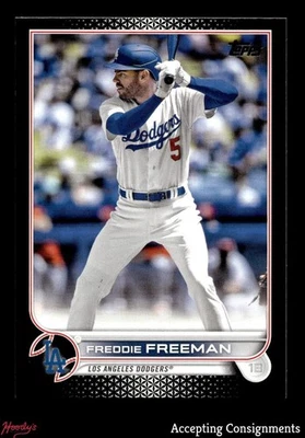 2022 Topps Update Black #US330 Freddie Freeman 44/71 DODGERS - Image 1 of 2