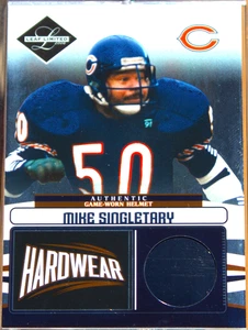 2006 Leaf Limited Hardwear Mike Singletary  Authentic Game Worn Helmet 36/ 86 - Picture 1 of 2