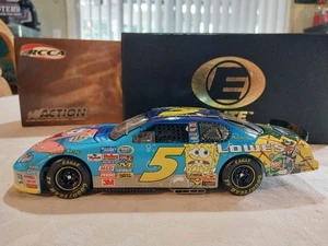 Kyle Busch 2004 #5 SpongeBob SquarePants Autographed 1/24 Elite ROOKIE !! - Picture 1 of 13