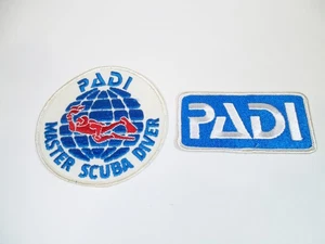 Vintage PADI MASTER SCUBA DIVER PATCH and PADI patch lot - Picture 1 of 2