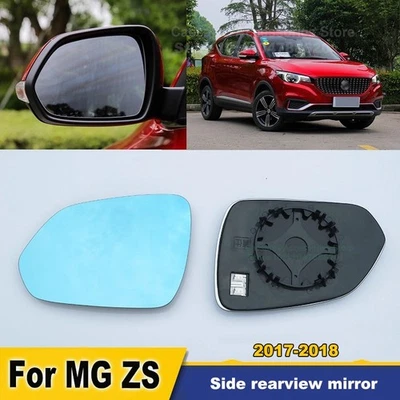 Anti-glare Wide Angle Car Side Rearview Mirror Glass Heated For MG ZS 2017-2018 - Image 1 of 4
