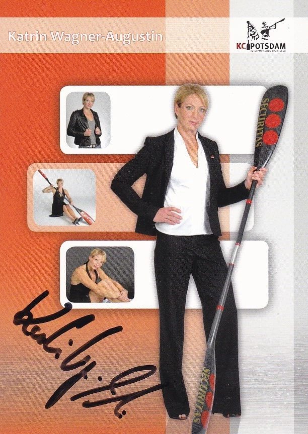 Katrin WAGNER-AUGUSTIN - Deutschland, Gold Olympia 2000 Kanu, Original-Autogramm - Bild 1 von 1
