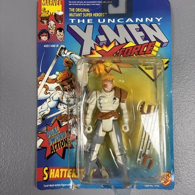 Boneco de ação Toy Biz The Uncanny X-Men X-Force Shatterstar caixa de danos - Imagem 1 de 4