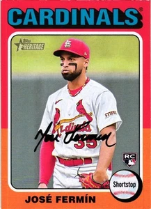 2024 Topps Heritage #322 José Fermín - Picture 1 of 2