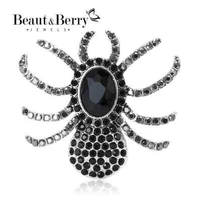 Броши-пауки на Хэллоуин — блестящие готические булавки для жуткой вечеринки вампиров 🎃 - Изображение 1 из 4