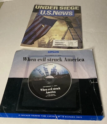 Lot Of 4 World Trade Center Souvenirs- Chicago Tribune, Newsweek&US News Report - Image 1 of 4