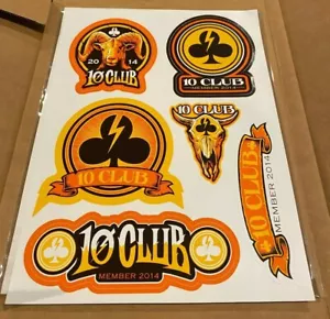 PEARL JAM - 2014 Ten Club JUEGO DE PEGATINAS analógicas - Eddie Vedder WOW 10c - Imagen 1 de 1