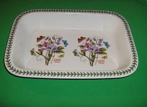 Portmeirion China Botanic Garden 13,50" ciotola da forno rettangolare Sweet Pea - Foto 1 di 4