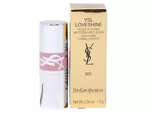 YSL YVES SAINT LAURENT LOVESHINE 201 ROSEWOOD BLUSH .04oz x 1 MINI LIPSTICK - Picture 1 of 2