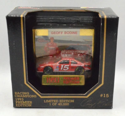 Geoff Bodine Motorcraft Ford 1993 Racing Champions NASCAR Premier Edition #15 Foto 1 de 4