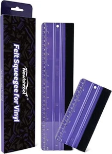 2 PC Felt Squeegee for Vinyl Wrapping and Measuring 15cm and 30cm Wrap Scraper - Picture 1 of 8