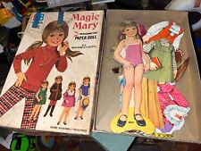 VINTAGE 1972 MAGIC MARY MAGNETIC PAPER DOLL - Dirty Box Milton Bradley