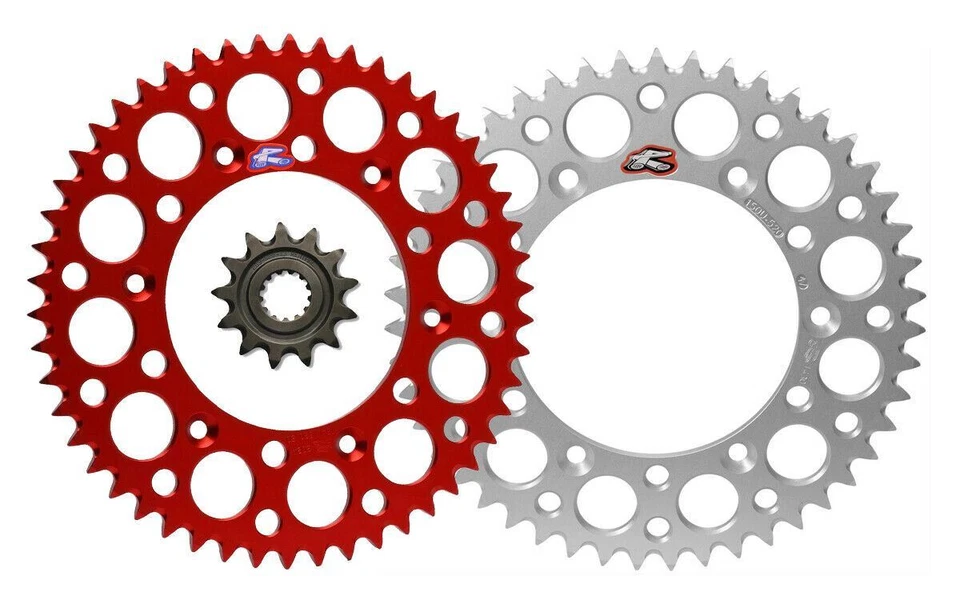 Renthal grooved front & Ultralight rear sprocket kit - Honda CRF150R, CRF150RB - Image 1 of 1