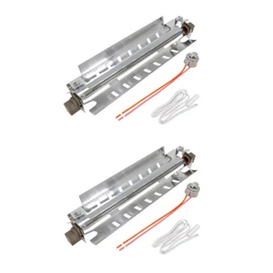 2 Pack WR51X10055 DEFROST HEATER AND WR50X10068 THERMOSTAT KIT - Picture 1 of 4