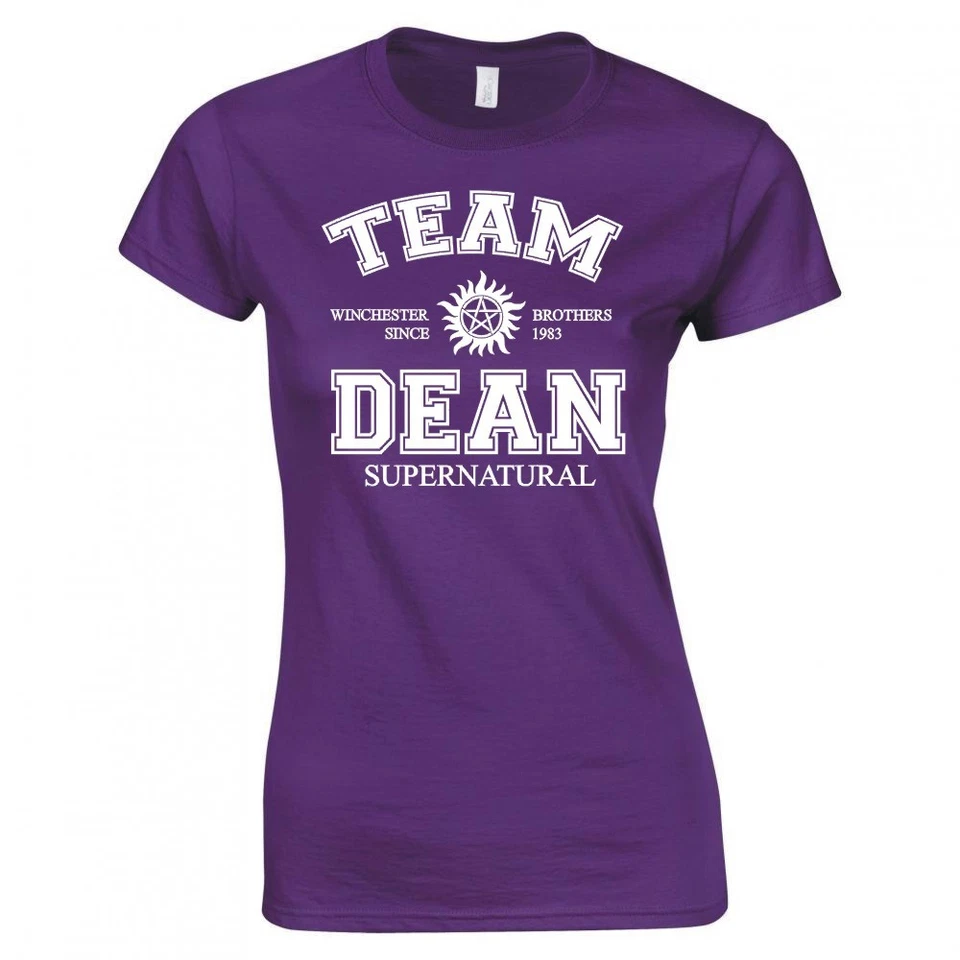 SUPERNATURAL "TEAM DEAN" LADIES SKINNY FIT T-SHIRT