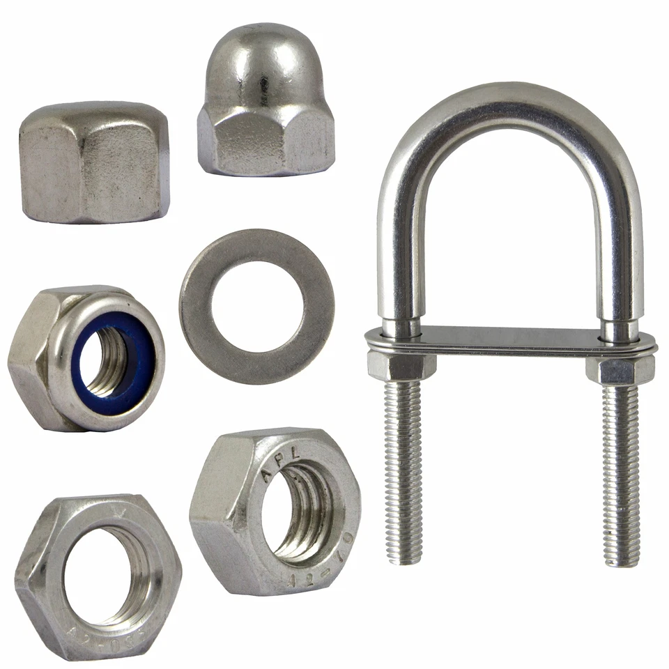 Sechskantmuttern Hutmuttern hohe niedrige Form U-BOLZEN Edelstahl A2 - Bild 1 von 1