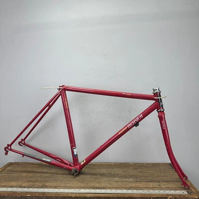 Vintage Raleigh Technium 420 Frame Set 50 cm Small USA 700c Red 126 1980s Alloy - Image 1 of 4