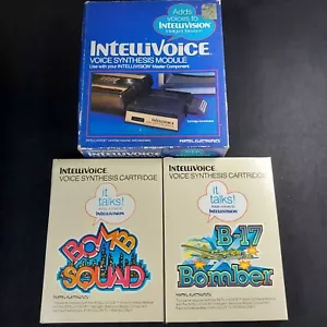Intellivision Intellivoice Voice Synthesis Module, B-17 Bomber, Bomb Squad Games - Picture 1 of 24