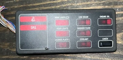 1988-1993 BMW Convertible E30 Check Control Display Module OEM - Image 1 of 4