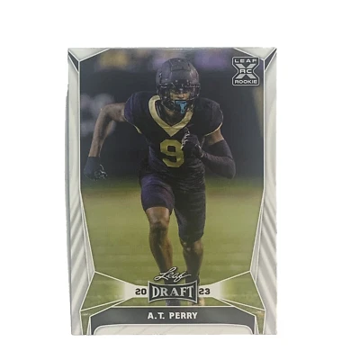 2023 Leaf Draft Football Card #39 A.T. Perry - Base (XRC) - Image 1 of 2