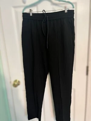 Pantalones de chándal French Connection negros con cordón nuevos con etiquetas talla 12 precio de venta sugerido por el fabricante 98 USD Foto 1 de 4