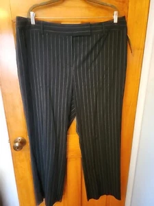 Style & Co Women's Plus Black Striped Pants Size 18W NWT  - Picture 1 of 12