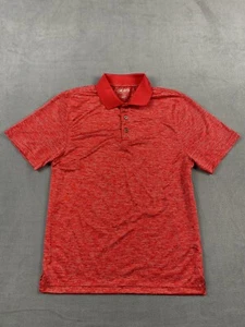 FOG London Fog Polo Shirt Mens S Short Sleeve Red Pullover Chambray  - Picture 1 of 10