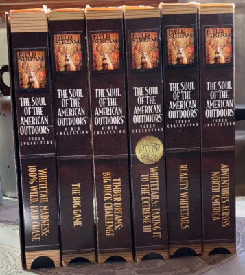 Soul of the American Outdoors VHS Lot – 5 Tapes + Bonus DVD – Field & Stream Set - Image 1 of 4