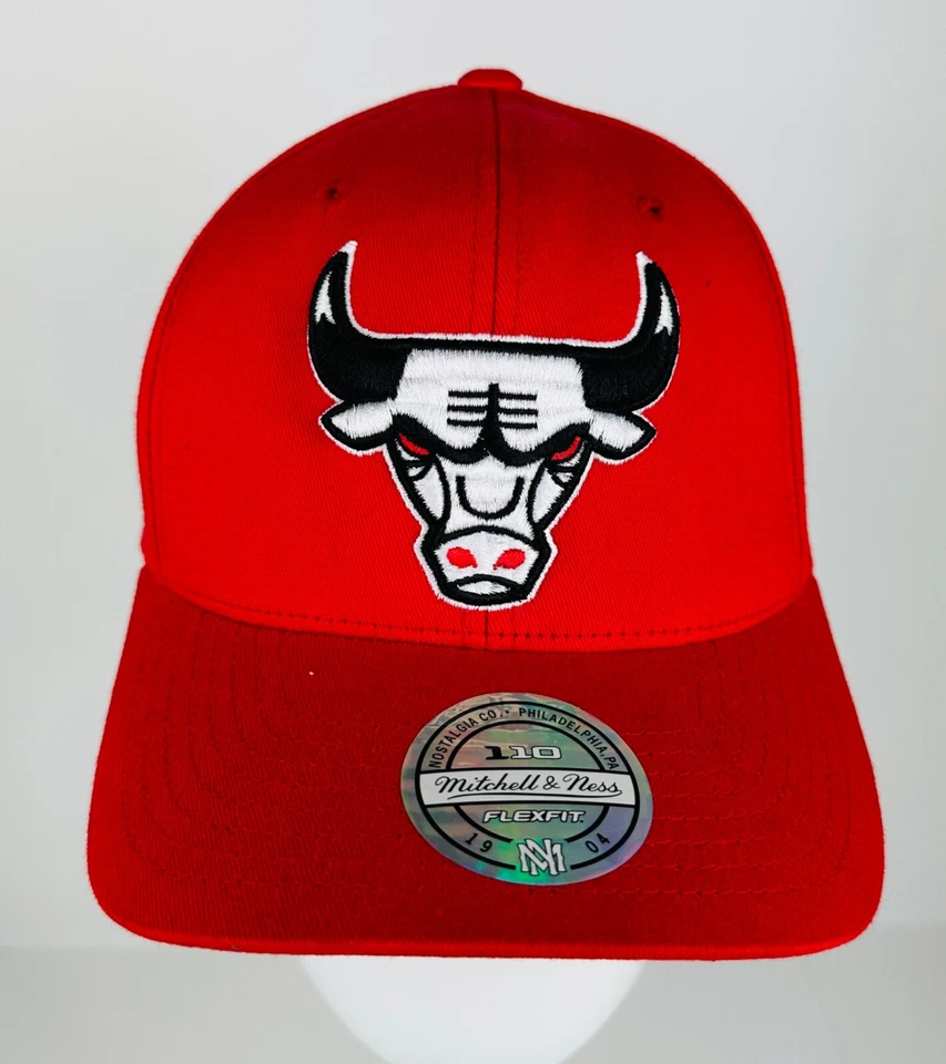 Gorra Mitchell & Ness Chicago Bulls Snapback Roja Ajustable Flex Fit NBA Foto 1 de 4